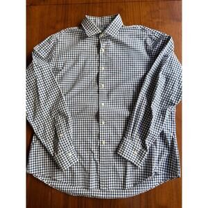 Polo Ralph Lauren Blue and White Gingham Button-Down Shirt Men's XL